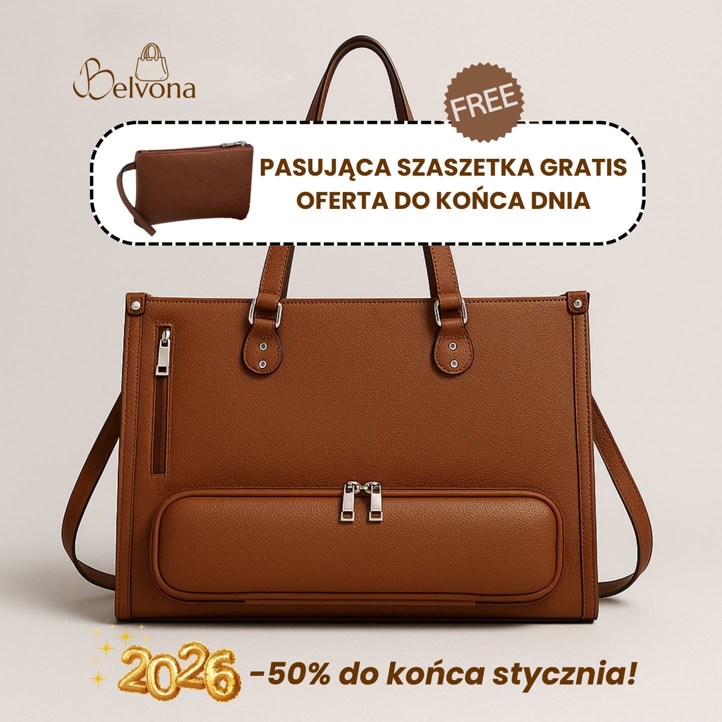 Belvona Luxe™ – Skórzana Torba Premium