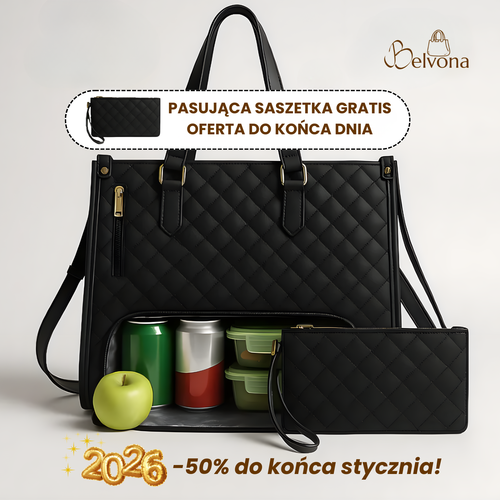 Belvona™- Pojemna Torba z Termiczną Kieszenią
